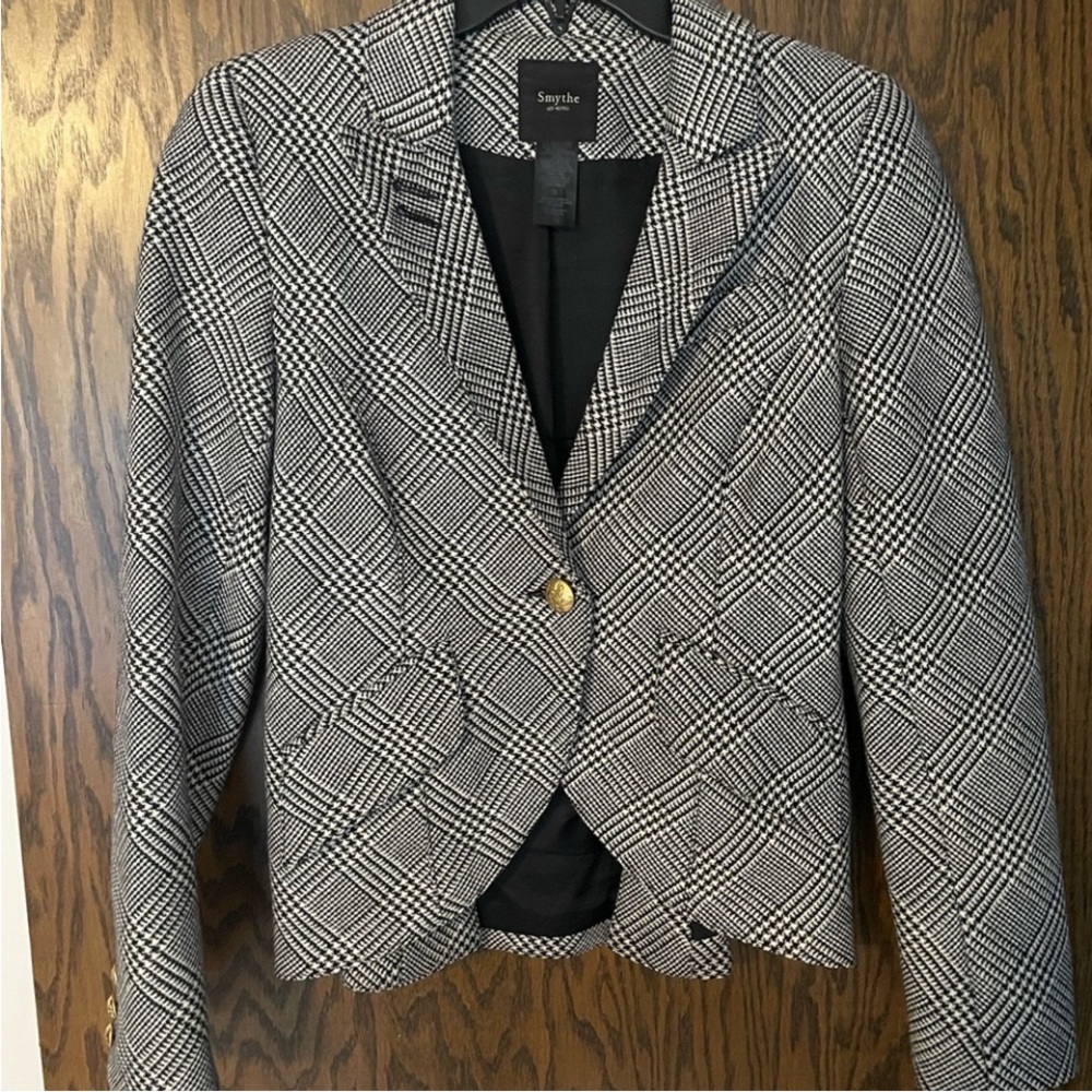 Smythe Monochrome Checkered Blazer
